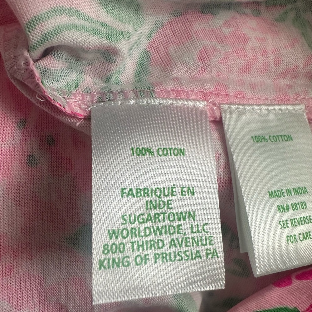 Lilly Pulitzer Pink & Green Floral Shift Dress - Picture 10 of 10
